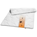 sleepling Microfaserbettdecke Basic 100, Füllung: 100% Polyester, Bezug: 100% Polyester, in 135x200 cm, 155x220 cm und Weitere, Allergiker geeignet, Made in EU weiß 155 cm x 200 cm