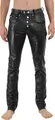 Bockle® Big Cheeker Free Button Lederhose Lederjeans Echtleder Herren , W40/L36