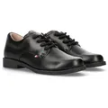 Schnürschuh TOMMY HILFIGER, Kinder, Gr. 34, schwarz, Lederimitat, elegant, Schuhe, Konfirmationsschuh, Kommunionsschuh, Anzugschuh mit Lederfutter