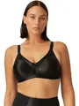 Naturana® Minimizer BH ohne Bügel [Cup B-G] I Maximaler Halt Dank durchdachter Schnittführung & Breiten Trägern I BH Minimizer für eine optisch kleinere Cupgröße 75 Schwarz C
