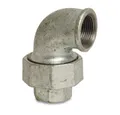 KLASEBO® Gewindefitting Winkelverschraubung 1 Zoll, Gewindefitting Temperguss, Temperguss, Winkel, 90°, IG x IG, Konisch