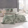 Estella Mako Jersey Bettwäsche 155x220 Isabella oliv Gingko Blätter 6862-540