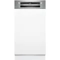 Bosch Serie 4, Teilintegrierter Geschirrspüler, 45 cm, Edelstahl, SPI4HMS49E