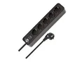 Ecolor Steckdosenleiste 5-fach schwarz 1,5m H05VV-F 3G1,5 ; Brennenstuhl (1153250000)