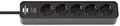 Brennenstuhl Ecolor Steckdosenleiste 5-fach schwarz 1,5m H05VV-F 3G1,5 - 1,5 m - 5 AC-Ausgänge - Indoor - Schwarz - 290