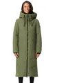 MARIKOO Damen Winterjacke Wintermantel Parka lange Winter Stepp Jacke B979 [B979-Nadar-Olive-Leaf-Gr.XS]