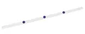 MAUL Ferroband 100 cm x 3,5 cm | Inklusive 3 Rundmagnete | geeignet als Toniebox Regal, Bilderleiste, für Magnete und leichtes magnetisches Werkzeug | Selbstklebendes Magnetband aus Stahlblech | Weiß