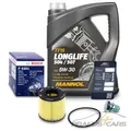 BOSCH ÖLFILTER + 5l 5W-30 FÜR AUDI A3 SEAT SKODA VW GOLF 5 POLO TOURAN 1.4 1.6