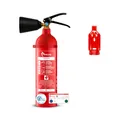 FireLoq 2kg Co2 Kohlendioxid im Stahl Behälter Dauerdruck Feuerlöscher für elektrische Anlagen und EDV 34B 2 LE Dauerdruck inkl. Prüfnachweis/Wandhalter