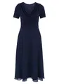 Vera Mont Damen Cocktailkleid im Glitzer-Look Patch Dark Blue/Dark Blue,46