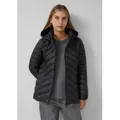 s.Oliver Funktionsjacke Outdoor-Jacke Steppjacke mit abnehmbarer Kapuze schwarz XXS (32)