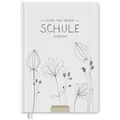 Eine der Guten Verlag Lehrerkalender Lehrerplaner 2025 2026 - 17x24, weiß, 1 Doppelseite / Woche, Schuljahr 25/26, 304 S. Hardcover, klimaneutral beige|grau|weiß