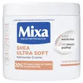 Mixa Shea nährende Creme, für Gesicht, Körper & Hände mit 20% pflanzlichem Glycerin & Sheabutter für sehr trockene Haut, für die ganze Familie, pflegend & feuchtigkeitsspendend Shea Ultra Soft, 400ml