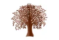 UNUS GARDEN Dekofigur Baum Rost bestehend aus 2 Steckelementen (30x24,5 cm (HxB), Gartendeko Rostdeko Dekostecker rostige Deko Garten robust