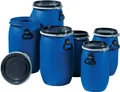 GRAF 824410 Weithalsfass  60 l Polyethylen blau 2 Tragegriffe Einfüllöffnung-D.