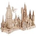 Ugears Hogwarts Castle 3D Puzzle - Holzpuzzle Harry Potter 3D Puzzle Schloss Modellbausatz Erwachsene - Zaubererschule Harry Potter Bausatz 3D Holzpuzzle Erwachsene Geburtstagsgeschenk - 340 Teile