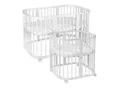 Waldin Babybett Kinderbett 7in1 mit Matratze, mitwachsendes Kinder-Bett
