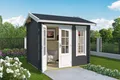 Gartenhaus Blockhaus  Satteldach 44 mm Alex Mini grau 270x220 cm Lasita