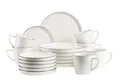 Mäser 1000-Neu mit Etikett20Weiß / SchwarzPorzellan Kaffeeservice, Porzellan