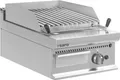 Saro Gas Lavasteingrill E7/Bs1Bb - Piezo-Zünder - Edelstahl - inkl. Lavasteine