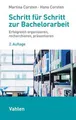 Schritt für Schritt zur Bachelorarbeit: Erfolgreich... | Buch | Zustand sehr gut