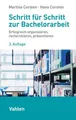Schritt für Schritt zur Bachelorarbeit ~ Martina Corsten ~  9783800667703