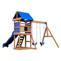 Spielhaus für Kinder mit Rutsche, Schaukeln, Kletterleiter, Backyard Discovery
