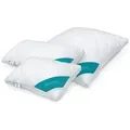 SleepCOOL Kopfkissen Kopfkissen für optimale Temperatur – Kein Schwitzen, kein Frieren, Bezug: Lyocell, Allergikerfreundlich, Hergestellt in der EU weiß 50 cm x 70 cm
