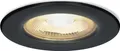 hoftronic LED Einbaustrahler flach 5W 450lm 2700K IP65 Schwarz dimmbar