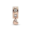 Pandora Bead Clip Funkelnde Herzen 782253C01 rosévergoldet