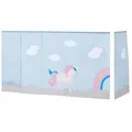 Hoppekids Vorhang Mittelhochbett 90x200  Unicorn , mehrfarbig , Maße (cm): B: 380 H: 108