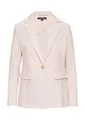 comma Antaillierter Blazer mit Pattentaschen perlmuttrosa 42