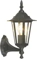 EGLO LED Wandleuchte LATERNA 4 L16,5 x H32 x AL23 cm, spritzwassergeschützte Lampe, ohne Leuchtmittel, Außen-Wandlampe Laterna 4, Lampe, E27, IP44, L16,5 x H32 x AL23 cm