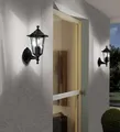 Schwarz Durchsichtig Klassisch Wandleuchte Leuchter Außenlampe Garten