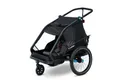 Cube Double Cmpt Kinder Fahrradanhänger schwarz Unisex