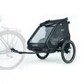 Anhänger Fahrrad für Kinder Kids Trailer Doppelt Cmpt Schwarz 128450000 Cube