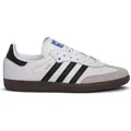 Adidas Samba OG J in Weiß Schwarz für Jugendliche – 4 UK - 36 2/3 EU - 4.5 US / White Black - Weiß/Schwarz/Braun - 36 2/3
