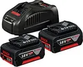 Bosch 2 x GBA 18V 5.0Ah + charger GAL 1880 CV Professional - Batterieladegerät + Batterie 2 x - Li-Ion - 5 Ah - 8 A