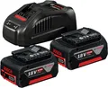 Bosch Professional 18V System Akku Starter Set (inkl. 2x 5.0Ah Akku, im Karton)