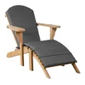 deVries Gartenlounge-Sessel Adirondack "WOODIE" aus Teakholz (Basic) Sessel und Hocker