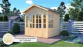 BERTILO Gartenhaus Villa Teehaus, BxT: 276x266 cm