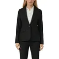 s.Oliver BLACK LABEL Jackenblazer mit 1-Knopf-Verschluss und Viskose-Stretch schwarz 36 EU