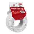 25 Meter Konzentrisches Sateliten Kabel 1.00 CCS RG6 SAT AV Antenne Maclean TV