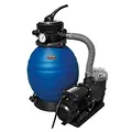 MAUK® Pool Sandfilteranlage | inkl. Schwimmbadpumpe | 7500 L/h - 60 m³ Blau
