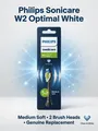 PHILIPS Sonicare HX6062/88 Optimal White 2er-Pack Aufsteckbürste