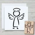 Stempel Schutzengel - Motivstempel Holzstempel Scrapbooking Karten Engel