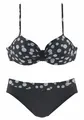 LASCANA Bügel-Bikini mit einer schlichten Schlaufe zwischen den Cups, schwarz-weiß
