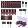 Schleifhülsen Set 132tlg. Schleifbänder Schleifwalzen für Dremel Holz Metall ...