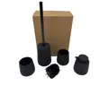 Black Sweden Home Badezimmer Set WC-Bürtse Seifenspender Gläser schwarz