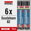 Füll- & Dämmschaum SOUDAFOAM B2 750 ml (Adapteraufsatz) Spar- Set (6)